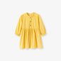 Autumn and Spring Arrival Princess Dots Pattern Long Sleeves Corduroy Dress for Stylish Girls-0