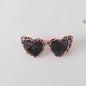 Leopard Print Pattern Heart Shape Fashion Sunglasses-7