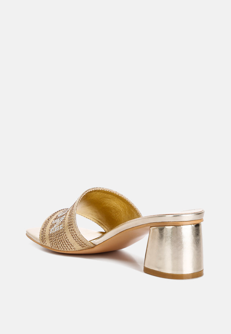 Starks Rhinestone Embellished London Sandals-2