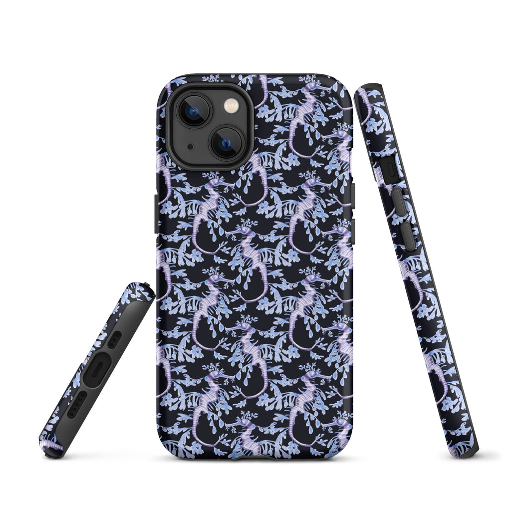 Purple Sea Dragons at Night Tough Case for iPhone®-10