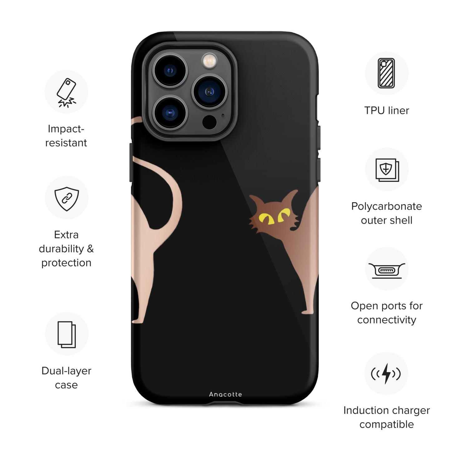 Anacotte Halloween for iPhone 14, 13, 12, 11 Case-1