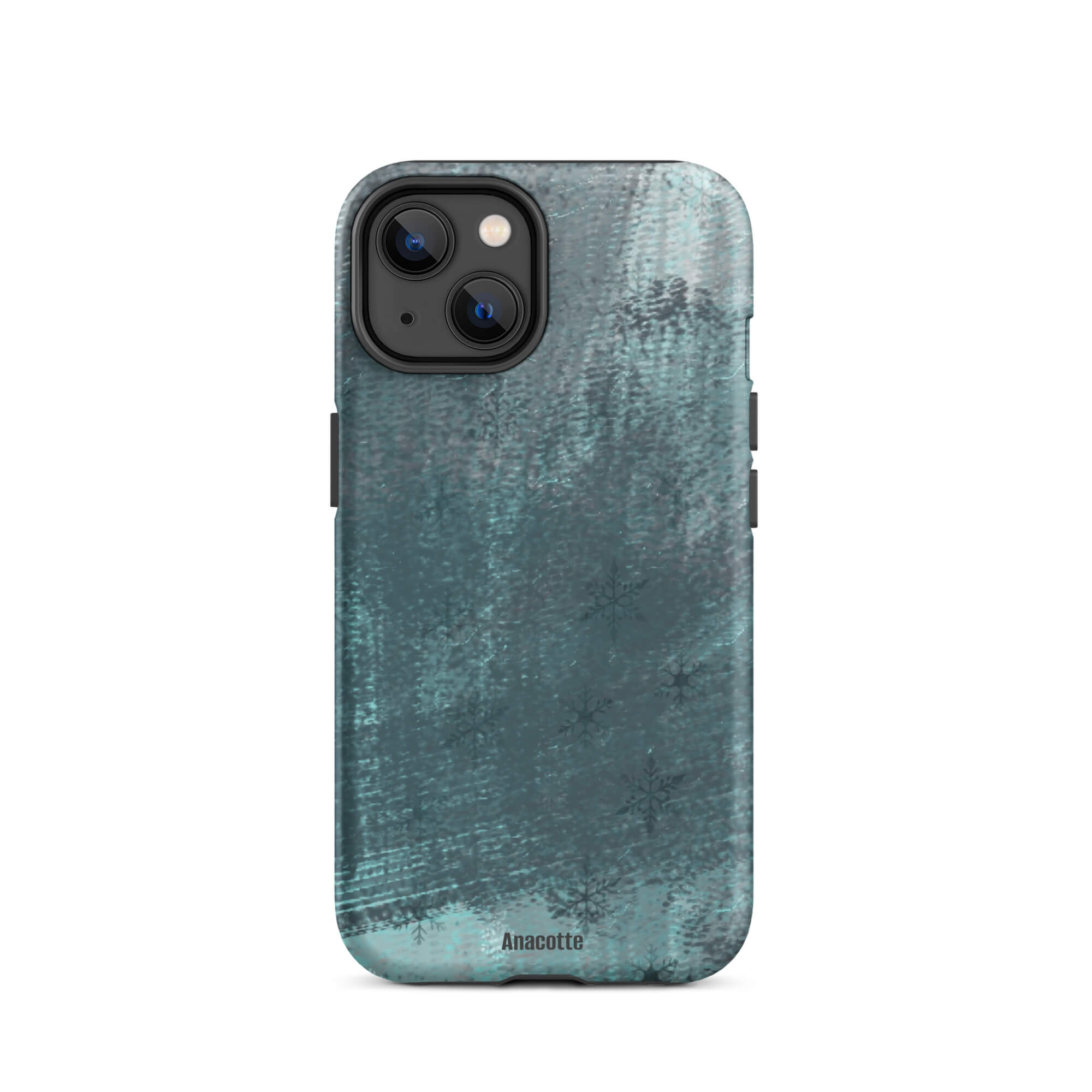 iPhone 14, 13, 12, 11 Christmas Theme iPhone Cases Snow Green Anacotte-25