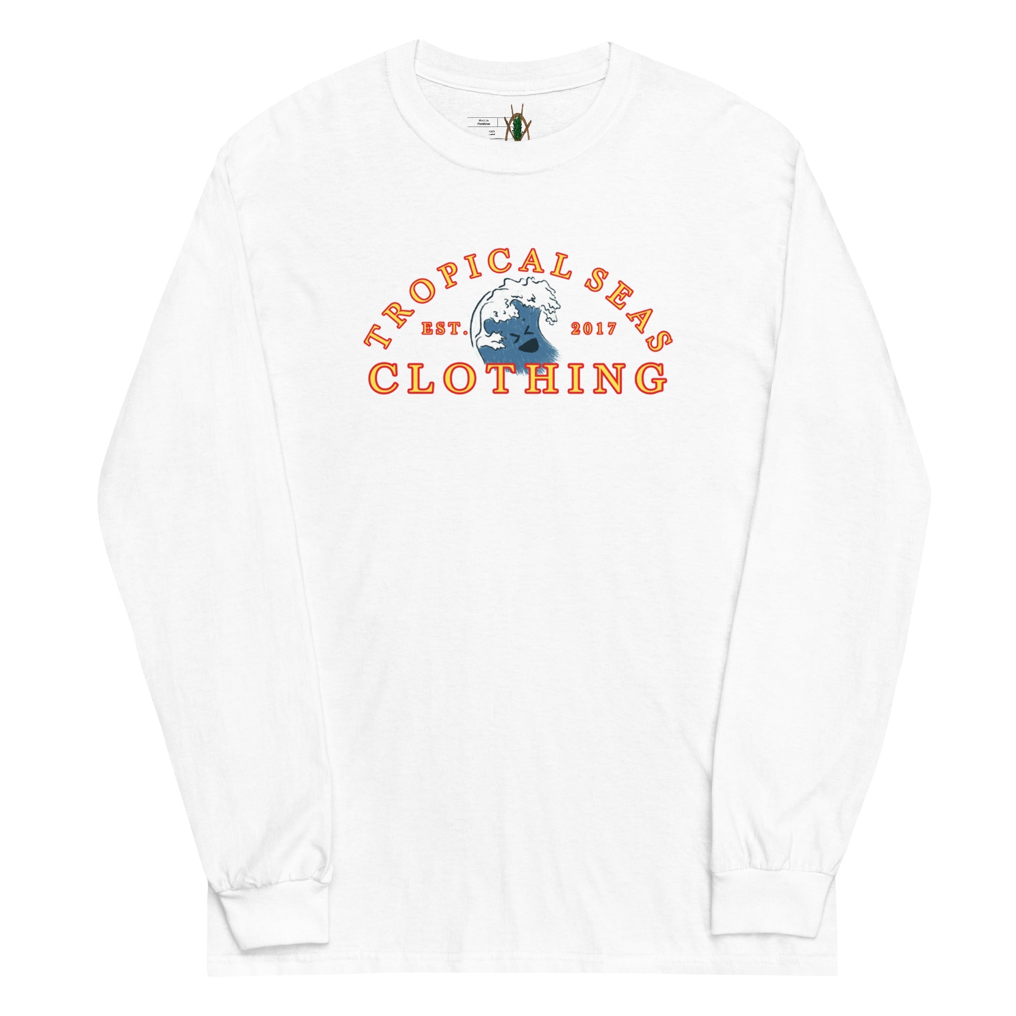 Men's Good Vibe Wave Long Sleeve Shirt-5