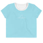 Women's Tropical Simple Wave Crop T-shirt-0