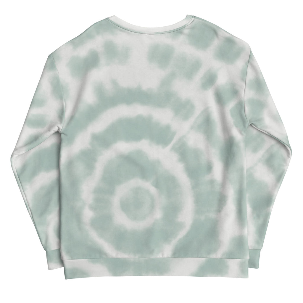 Green Tie-Dye Vibe Tropical Sweatshirt-1