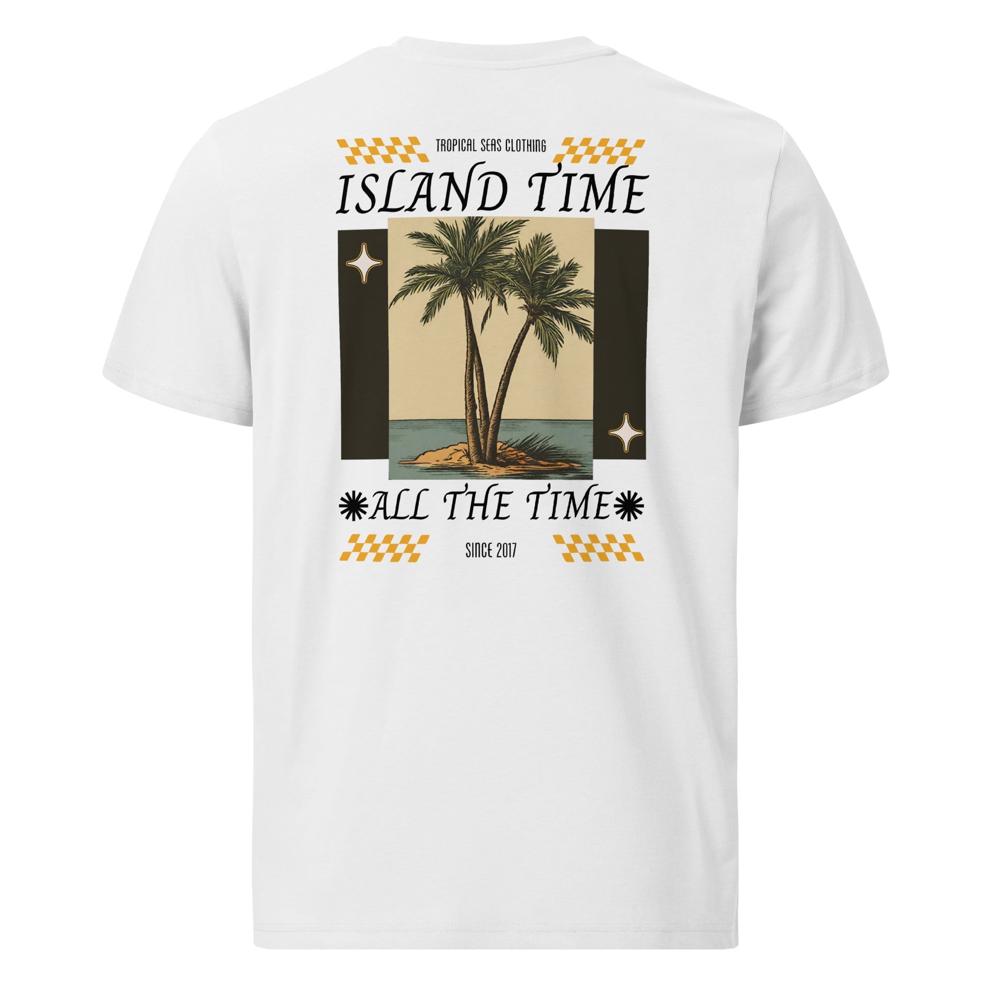 Island Time Organic Cotton T-Shirt – Embrace Comfort and Style with Tropical Seas Clothing-5