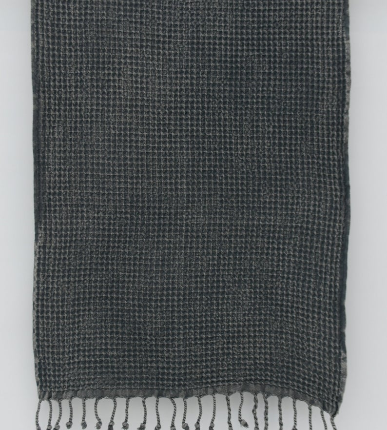 WAFFLE STONE WASHED HAND TOWEL-3