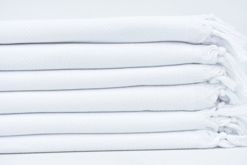 VENICE WHITE TURKISH TOWEL-3