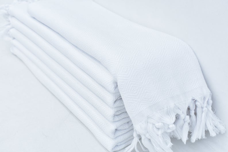 VENICE WHITE TURKISH TOWEL-4